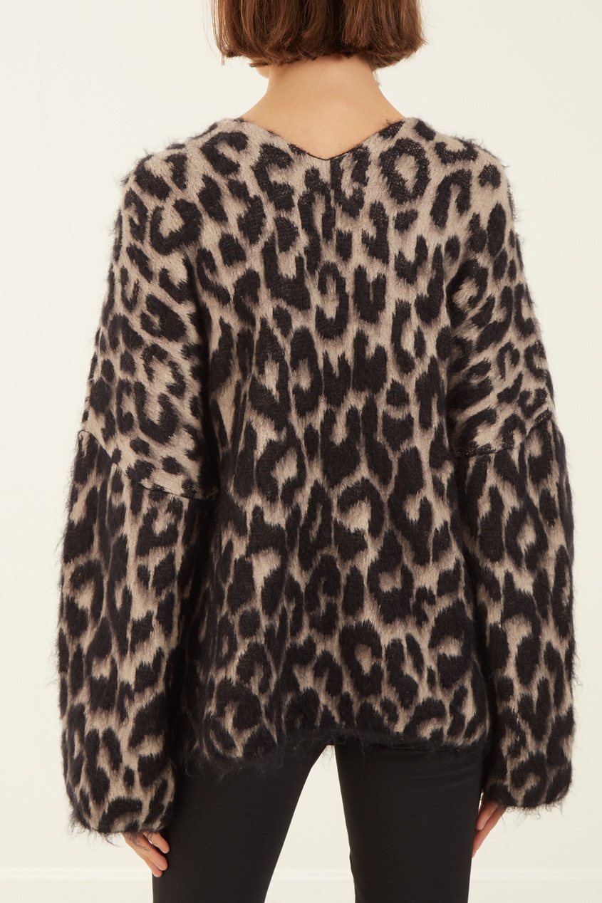 фото Пуловер с леопардовым принтом Stella mccartney
