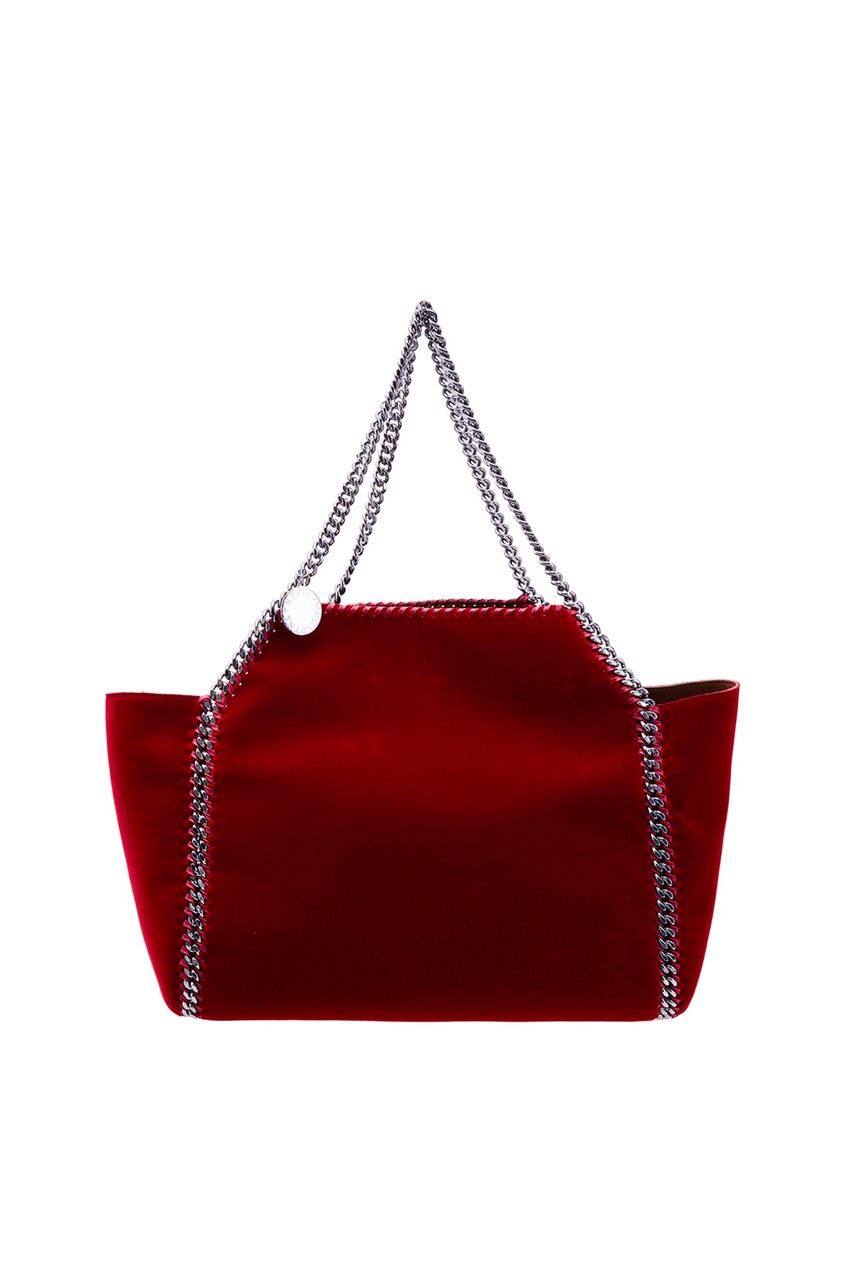 фото Красная сумка с серебристой отделкой Stella mccartney
