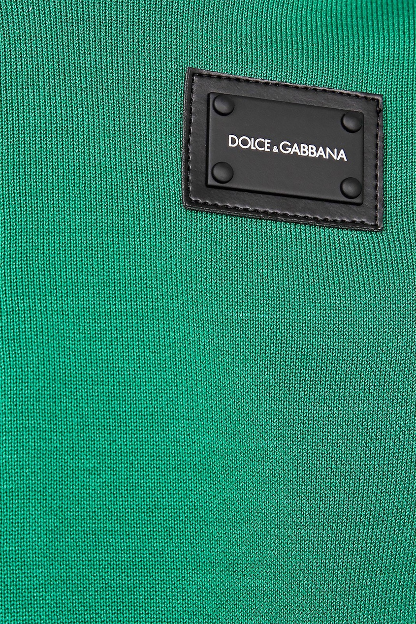 фото Зеленое худи с логотипами dolce&gabbana
