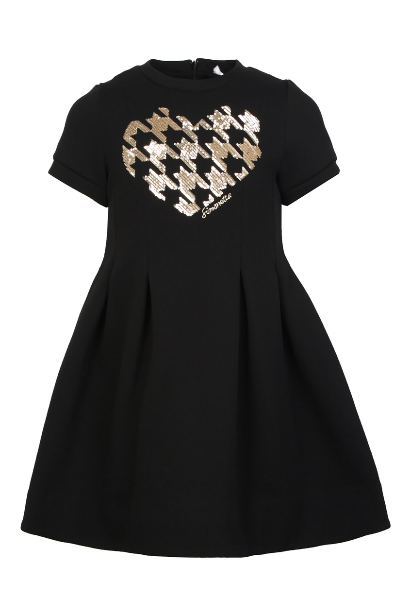 фото Черное платье с пайетками Simonetta mini