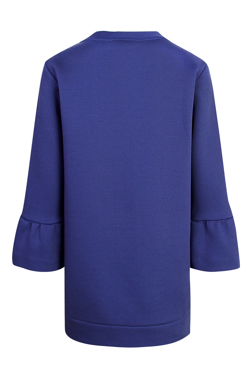 фото Синее платье с вышивкой пайетками simonetta mini