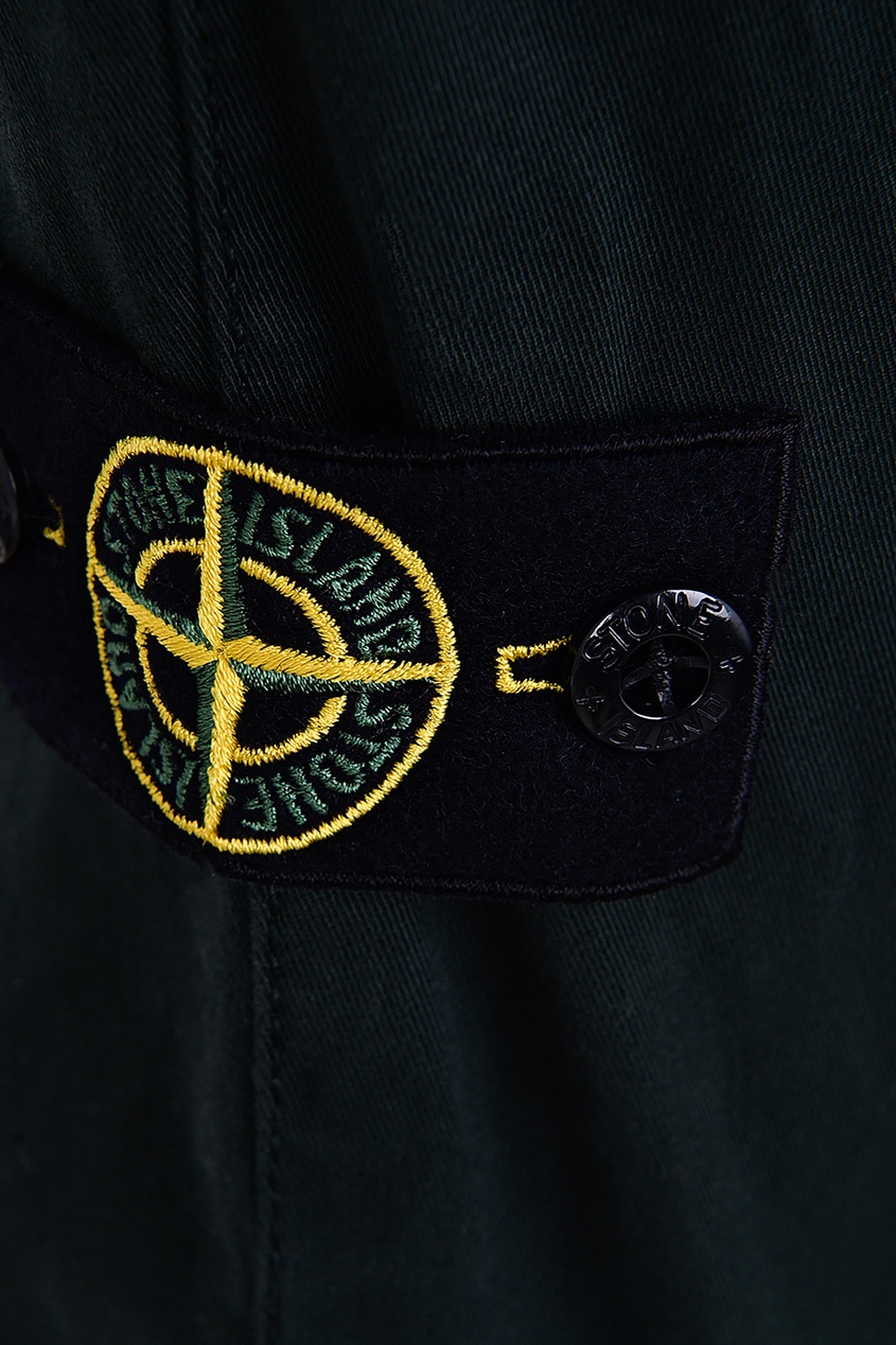 фото Брюки с накладным карманом stone island kids