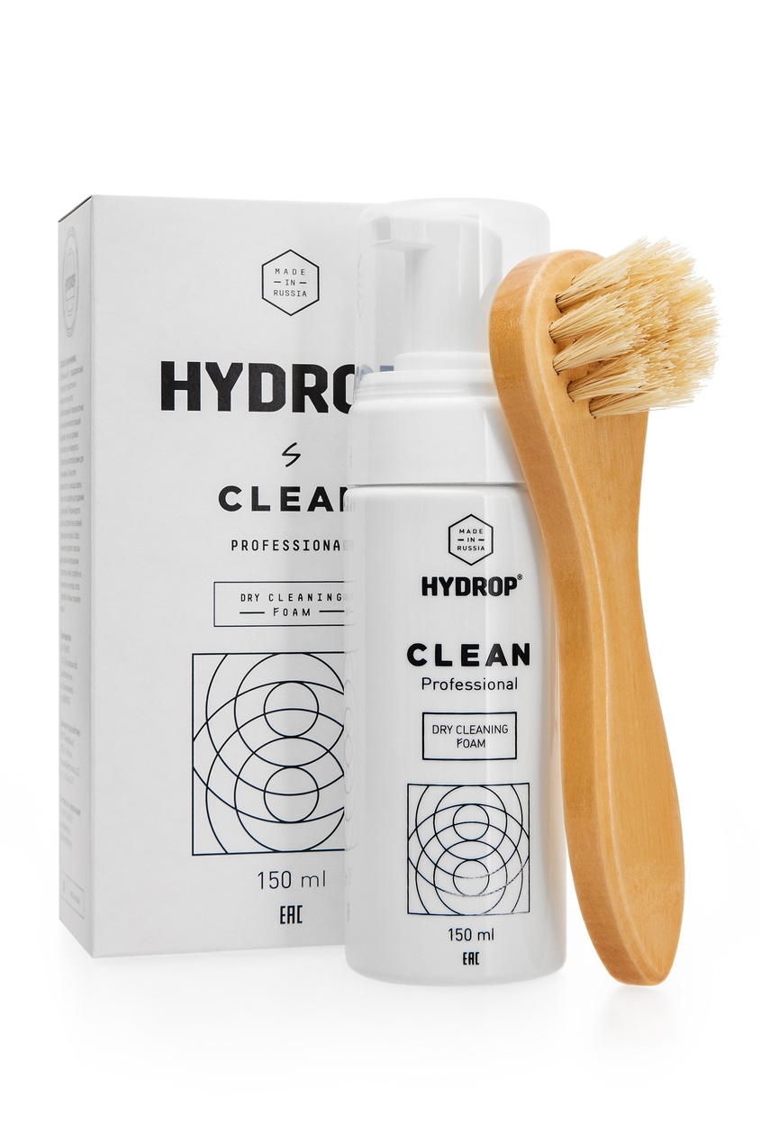 

Сухая пена для чистки кроссовок и классической обуви HYDROP Clean, Без цвета