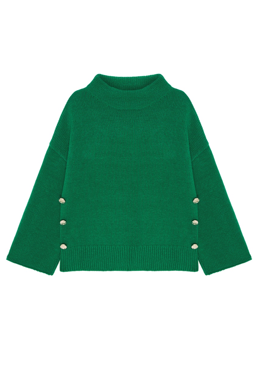 фото Зеленый свитер оверсайз claudie pierlot
