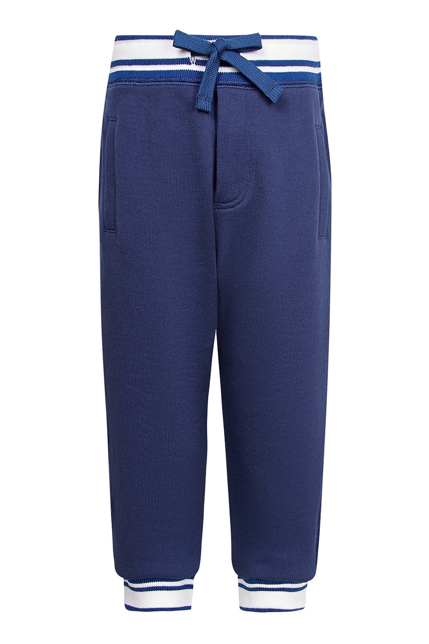 фото Голубые брюки с эластичным поясом dolce&gabbana