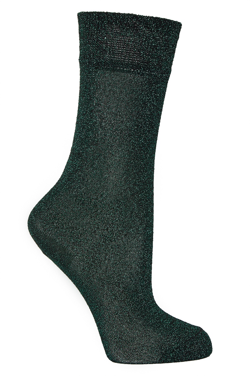 фото Зеленые носки с люрексом Mileya Isabel marant