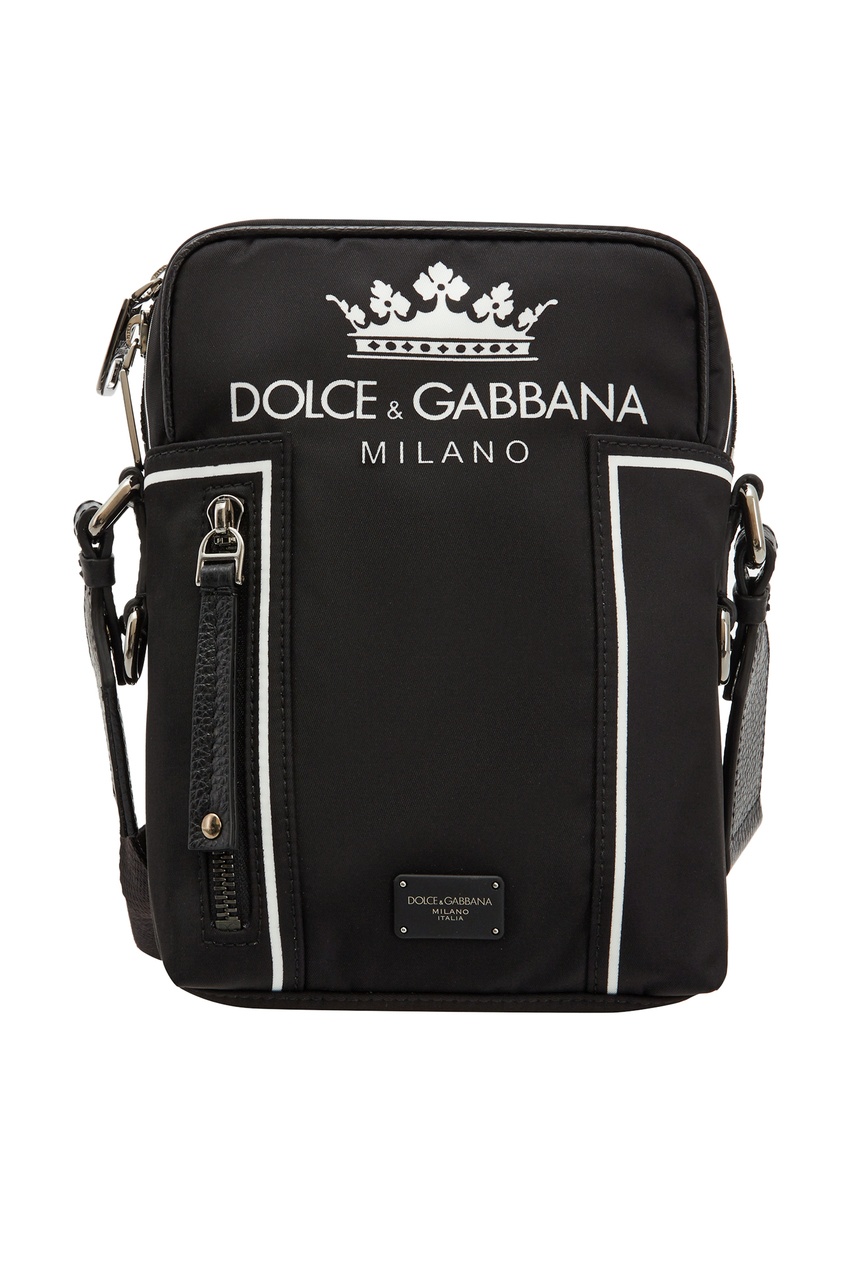 фото Черная сумка с логотипом dolce&gabbana
