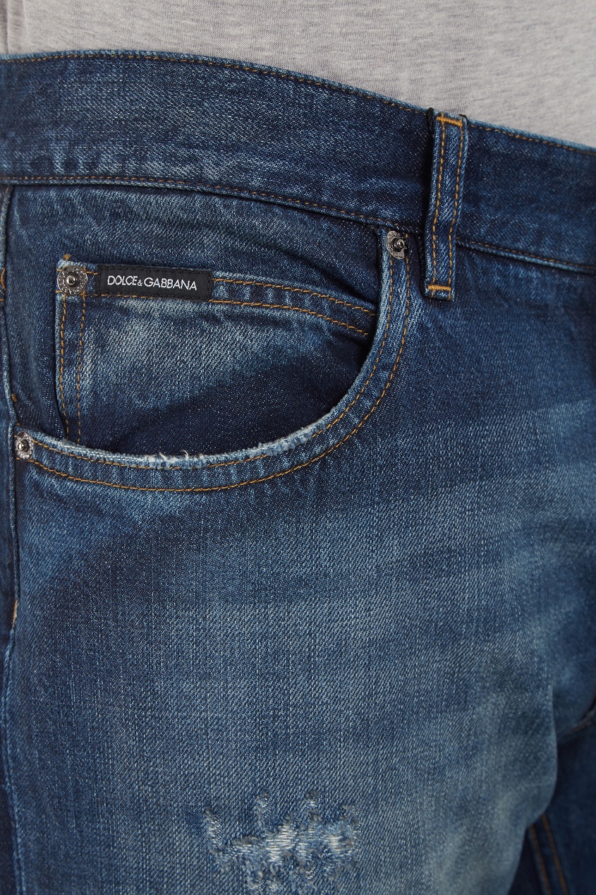 фото Темно-синие джинсы Dolce&gabbana