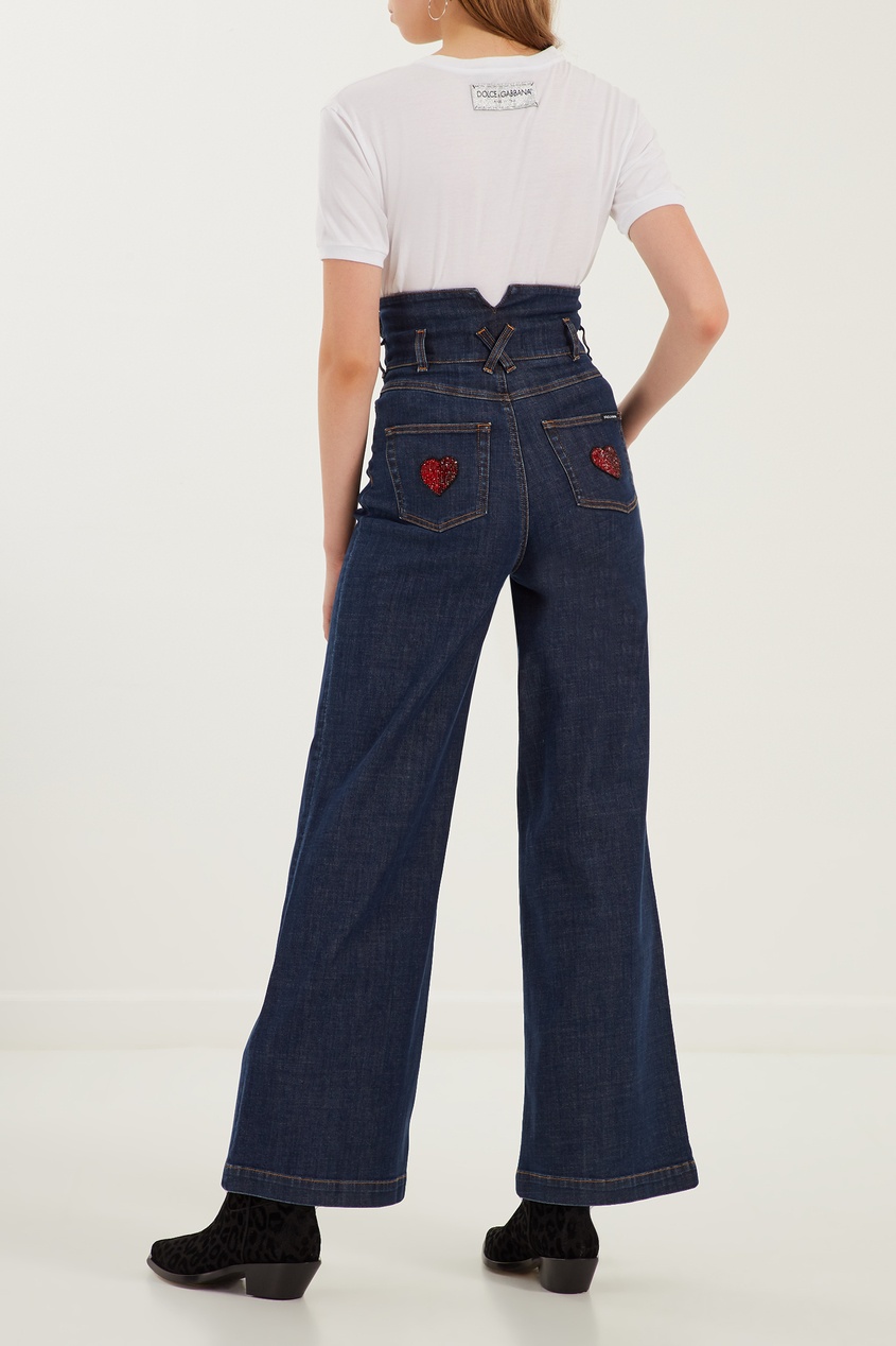 фото Широкие джинсы с карманами dolce&gabbana