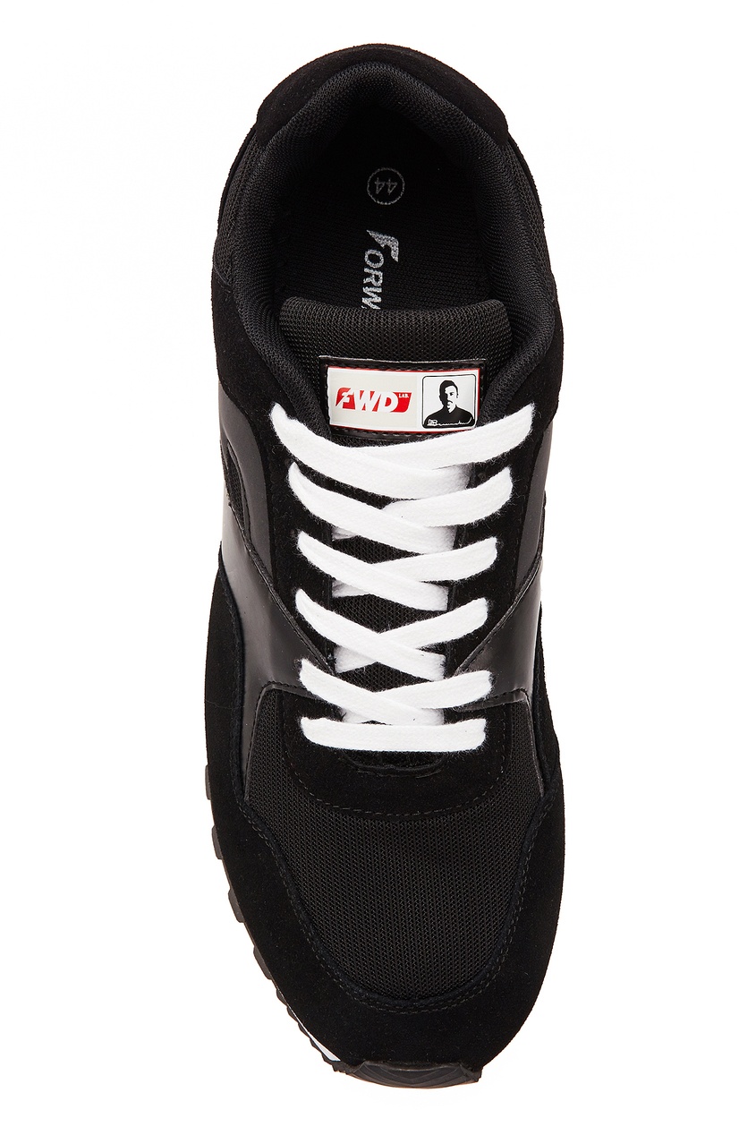 фото Черно-белые комбинированные кроссовки fwdlab