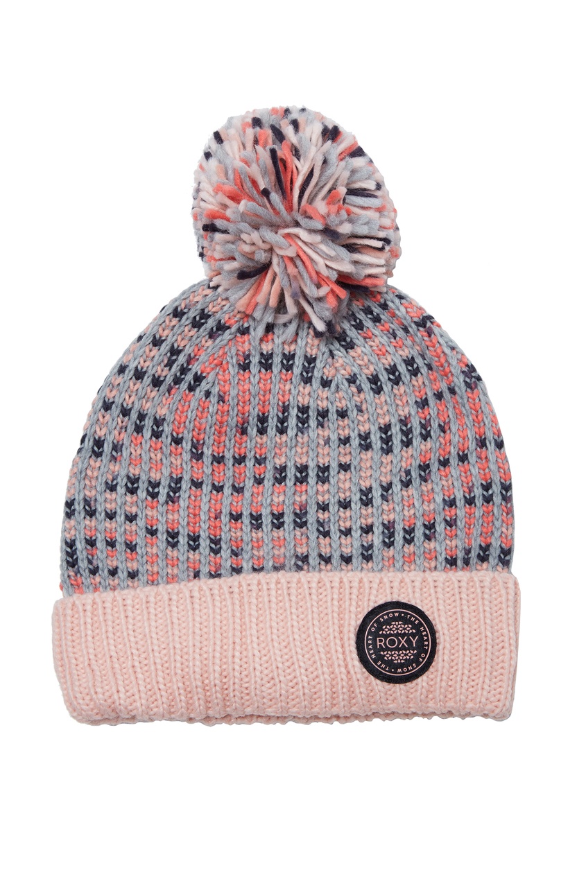 Розово-серая шапка Snowflurry