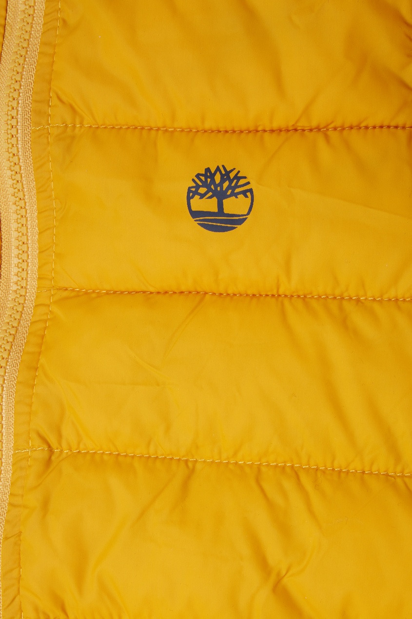 фото Желтая стеганая куртка timberland kids