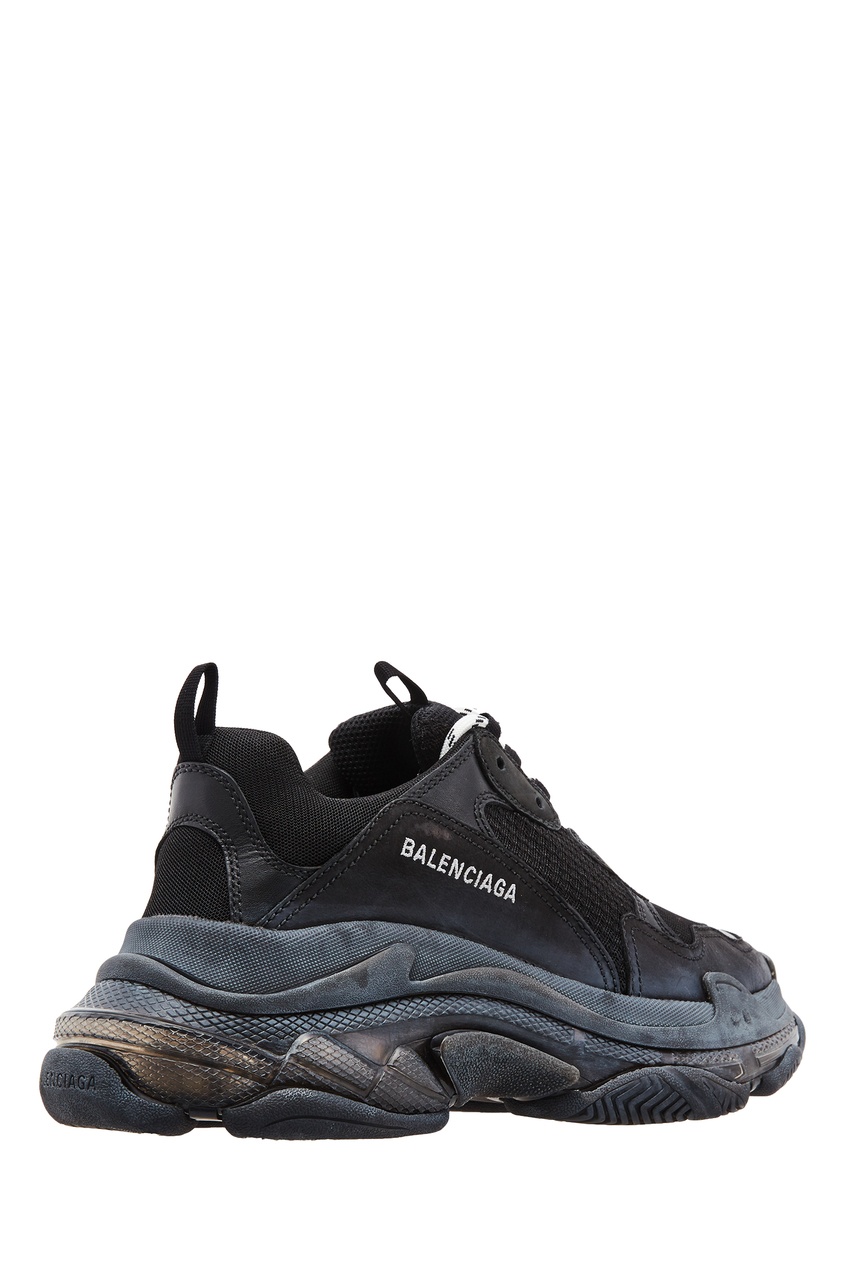 фото Черные кроссовки Triple S Clear Sole Balenciaga man