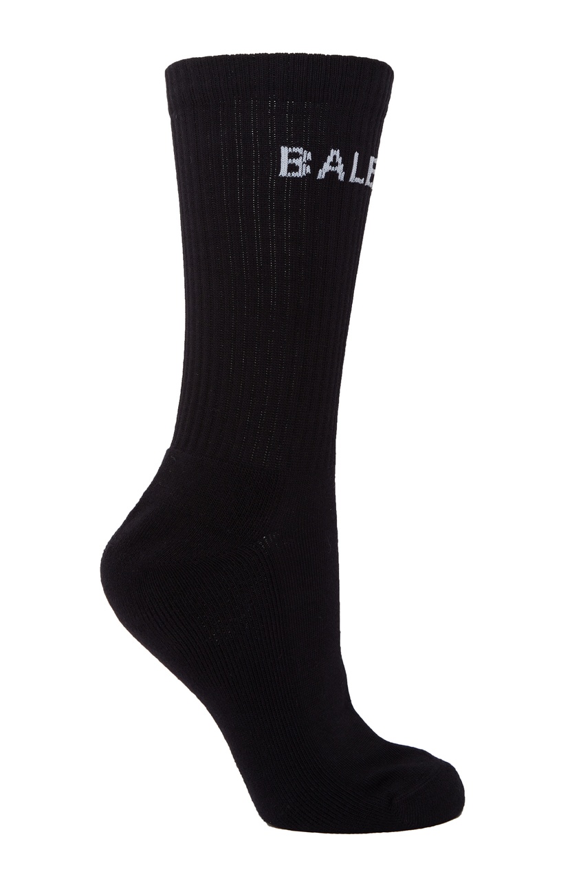 фото Черные носки с логотипом balenciaga