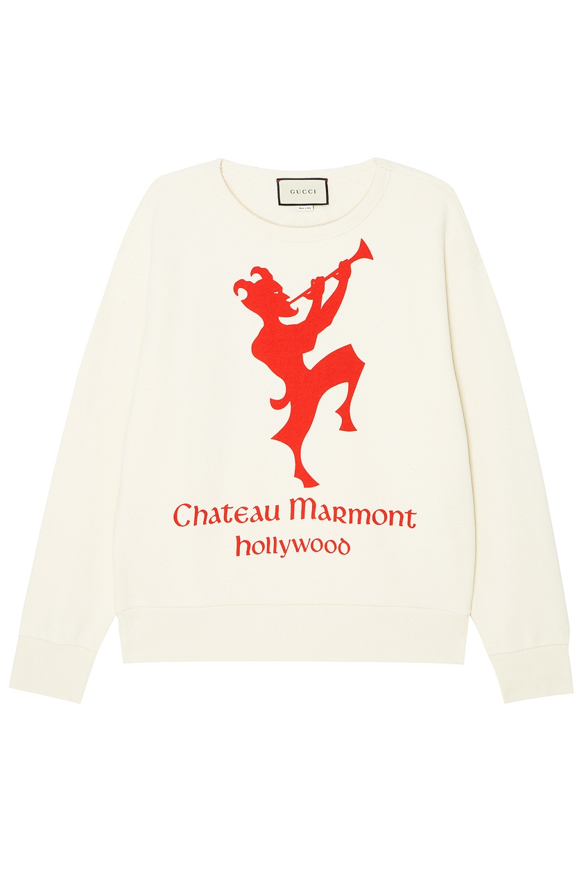 фото Свитшот с логотипом Chateau Marmont Gucci man