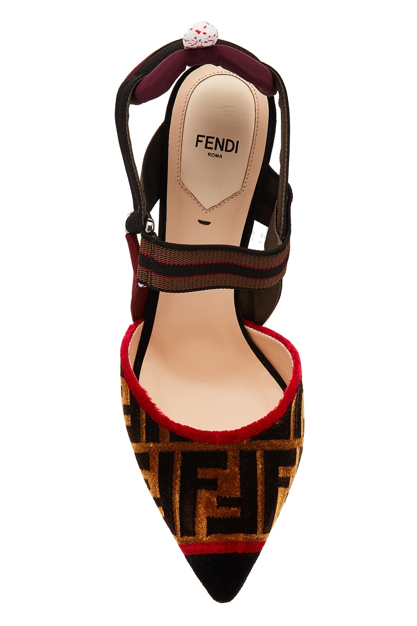 фото Туфли с фактурной отделкой fendi