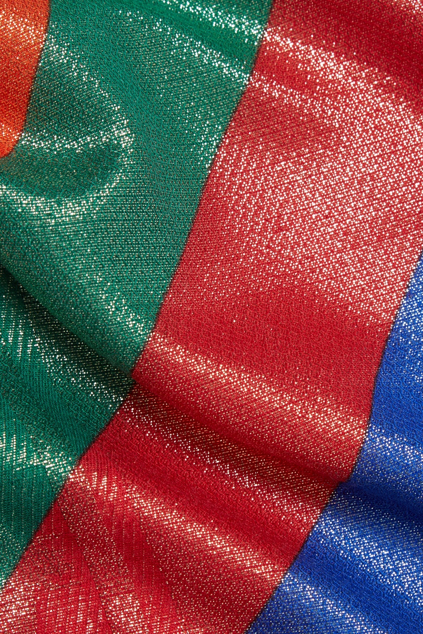 фото Разноцветный платок с блеском Gucci