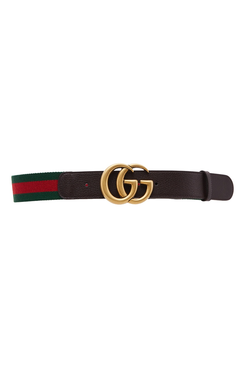 фото Текстильный ремень web gg gucci