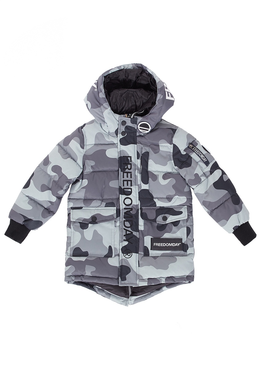

Куртка с камуфляжным принтом, Multicolor