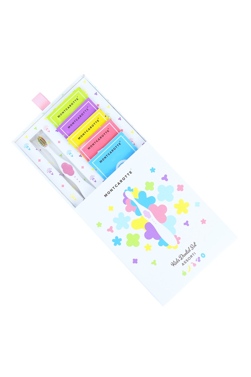 фото Подарочный набор "розовый" детской косметики для зубов для детей montcarotte