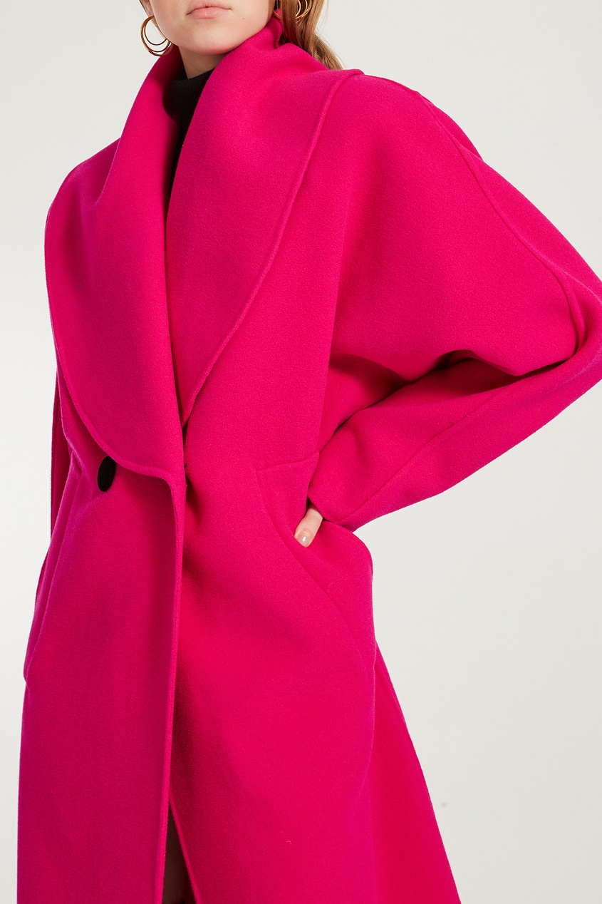 фото Розовое шерстяное пальто marc jacobs (the)