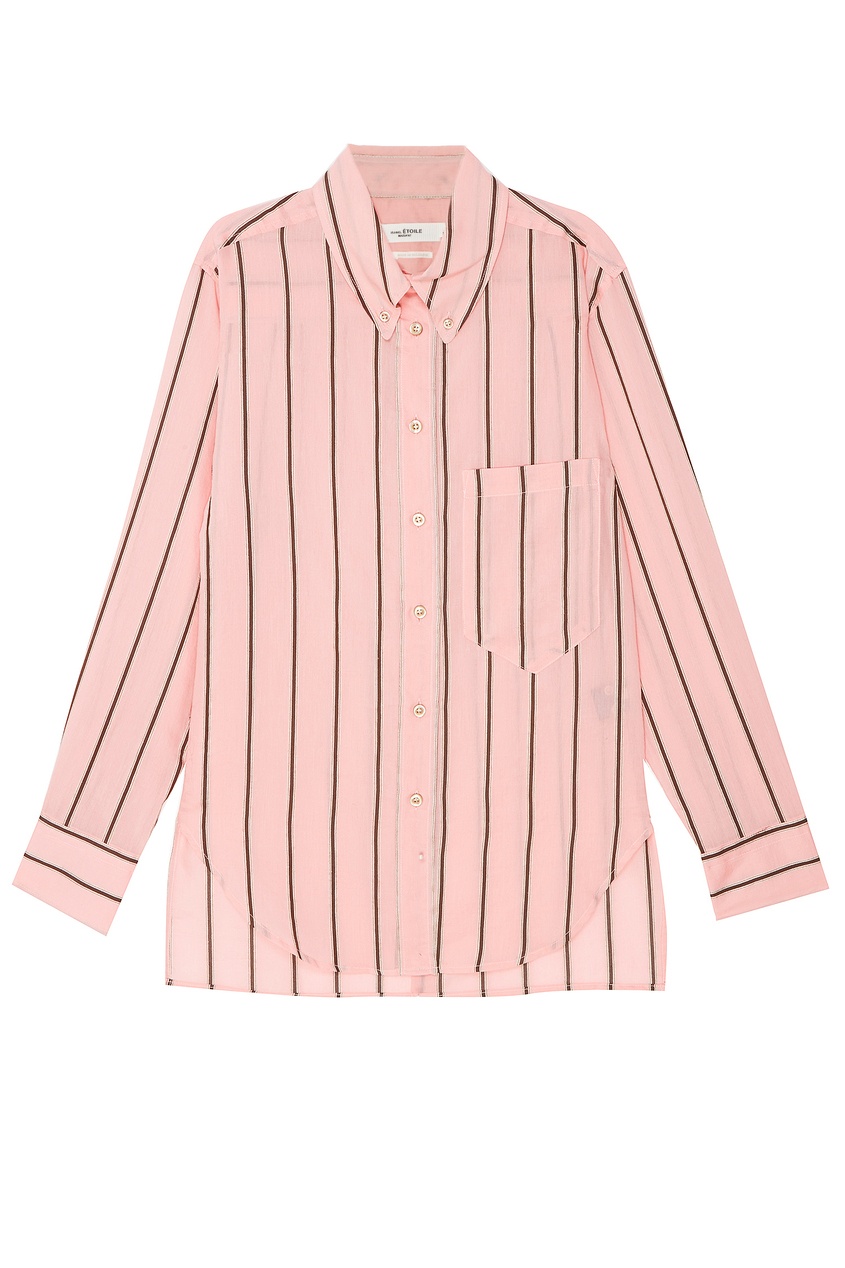 фото Полосатая розовая рубашка yvana isabel marant etoile