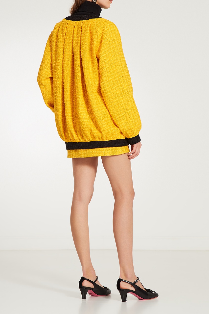 фото Черно-желтая мини-юбка Gucci