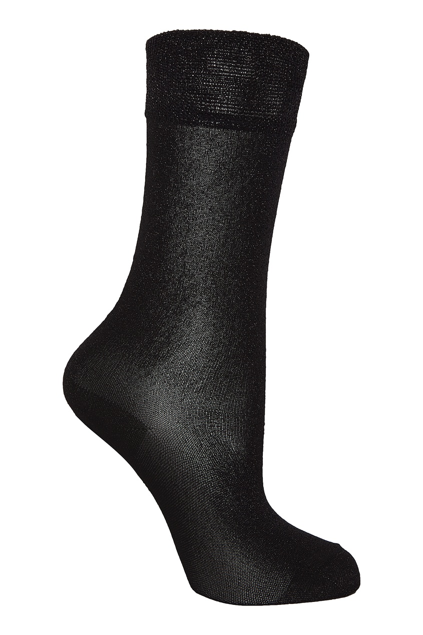 фото Черные носки с люрексом mileya isabel marant