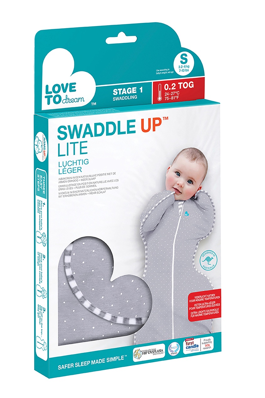 фото Серая пеленка-кокон в горошек Swaddle UP™ Love to dream