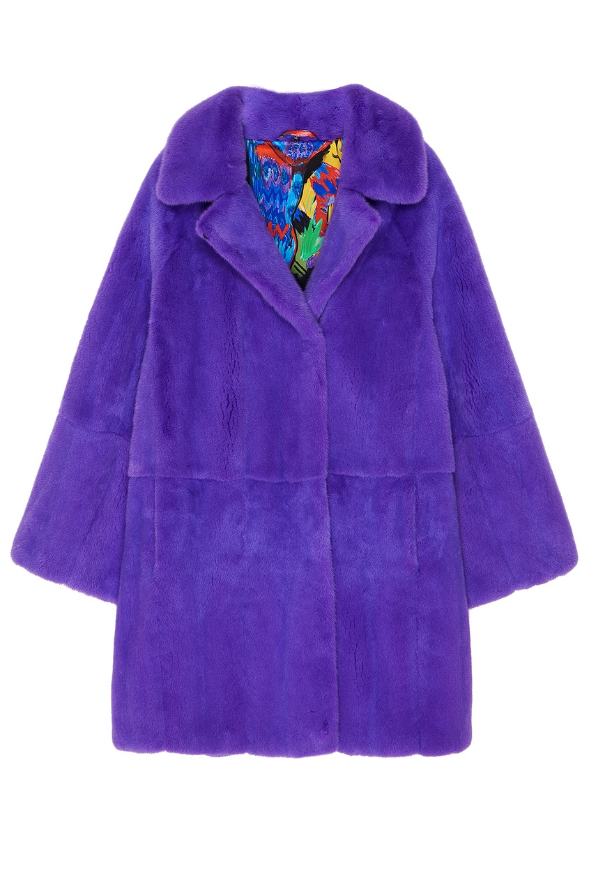 Пальто  - фиолетовый цвет