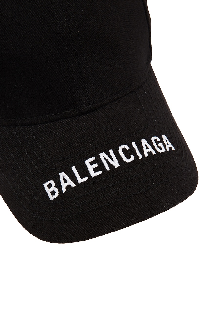 фото Черная бейсболка с логотипом Balenciaga man