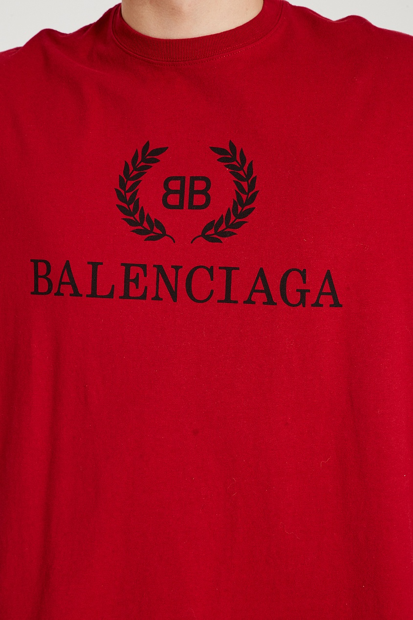 фото Красная футболка BB Balenciaga man