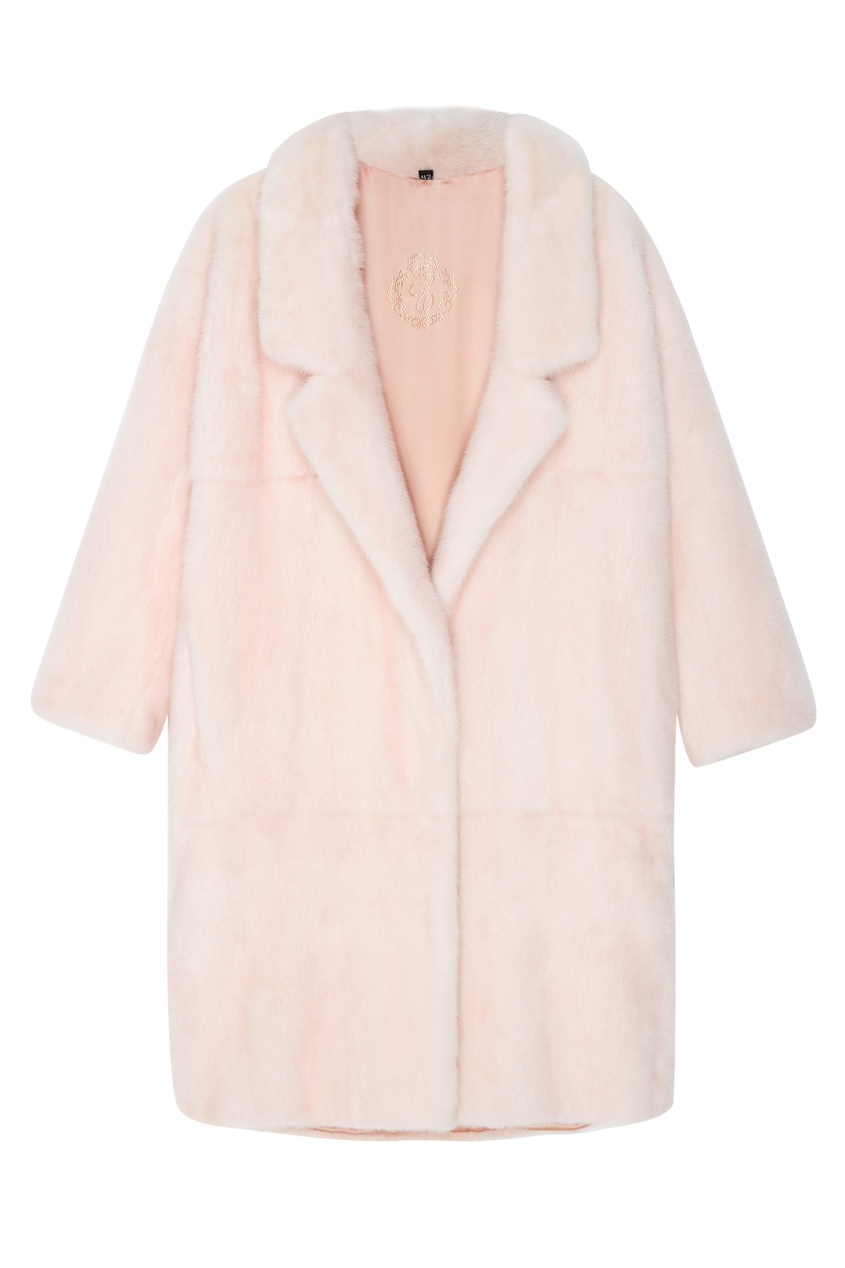 фото Розовое норковое пальто меха екатерина
