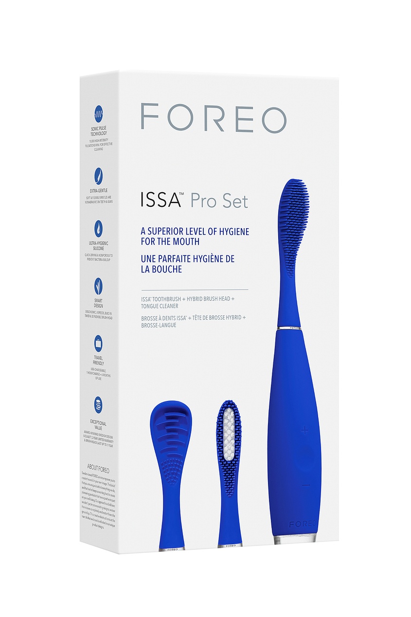 фото Набор звуковая зубная щетка issa pro set cobalt blue foreo