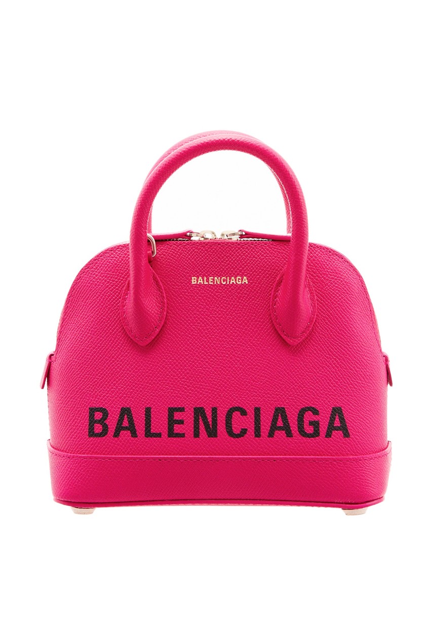 фото Розовая сумка ville xs balenciaga