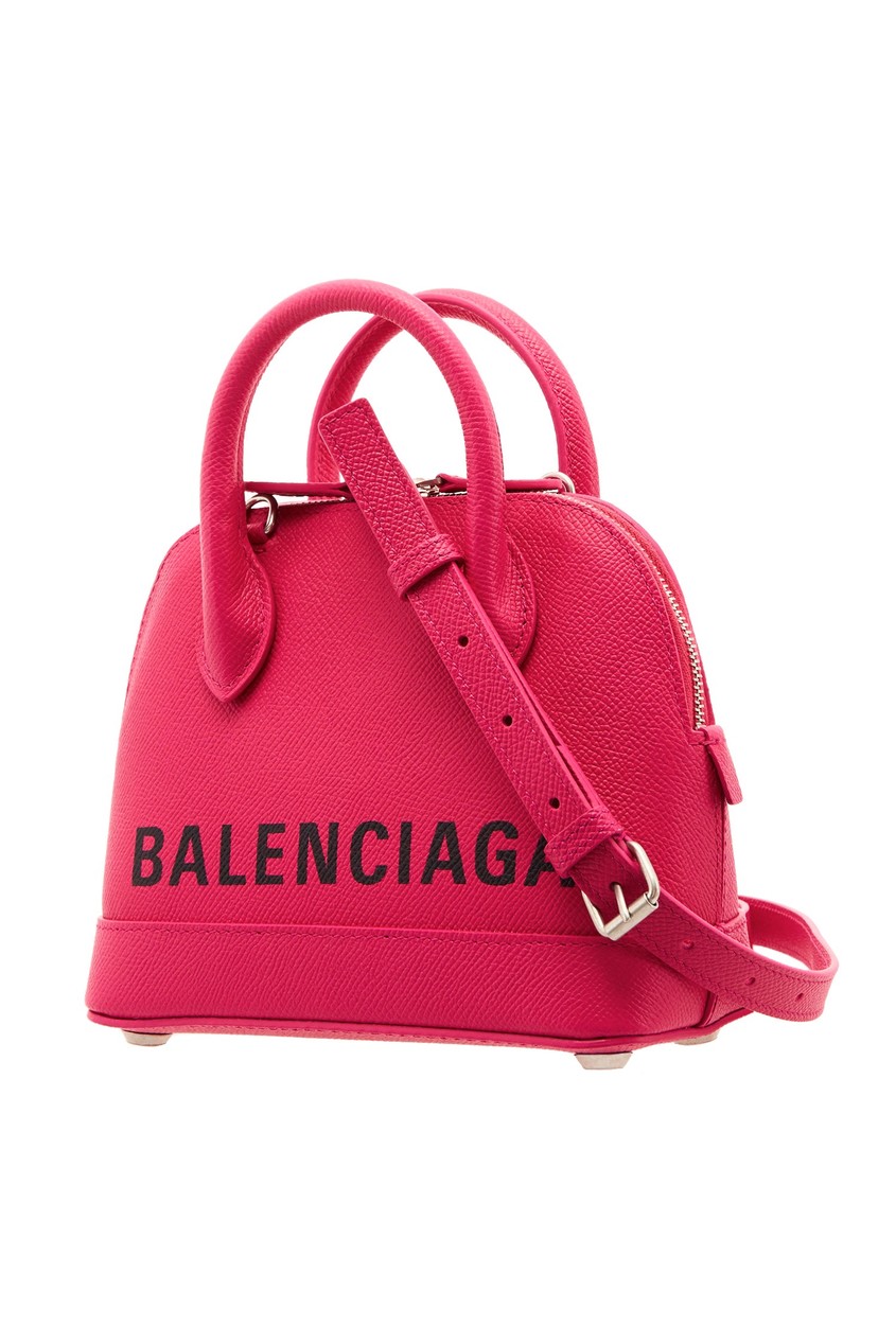 фото Розовая сумка ville xs balenciaga