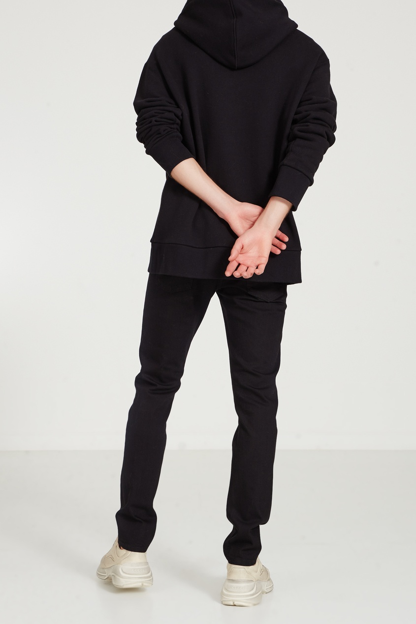 фото Черные джинсы из стрейч-денима Gucci man