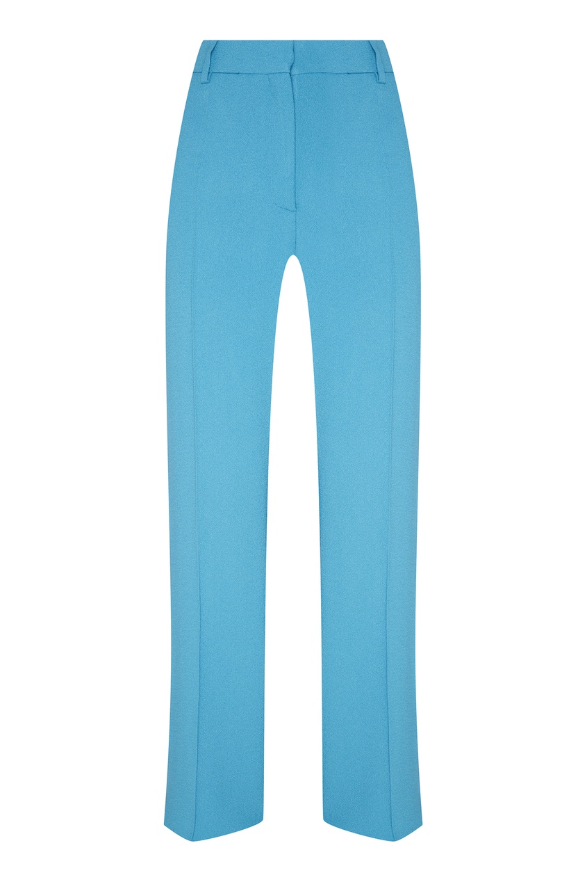 фото Голубые расклешенные брюки valentino