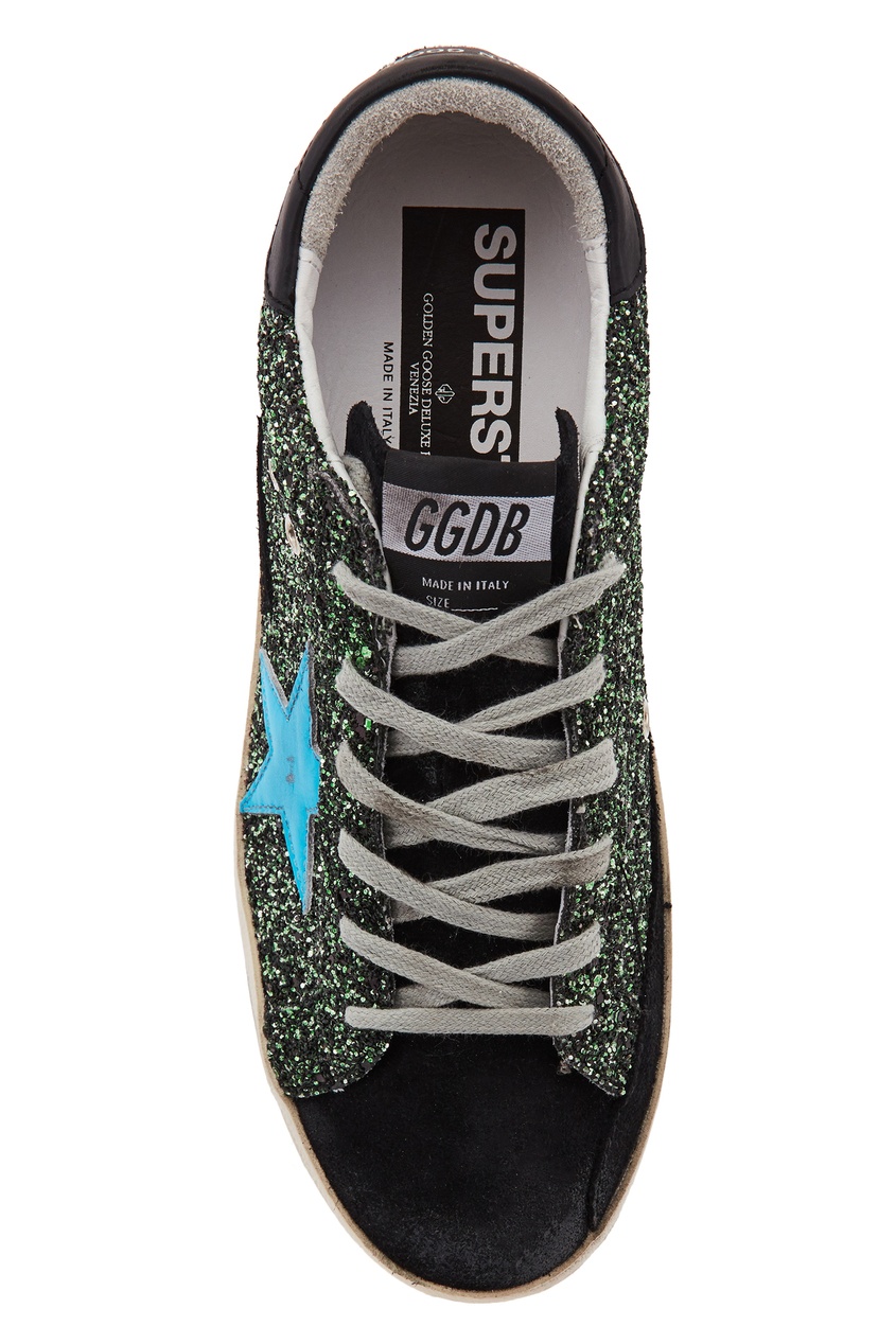 

Зеленые кроссовки с глиттером SuperStar, Multicolor