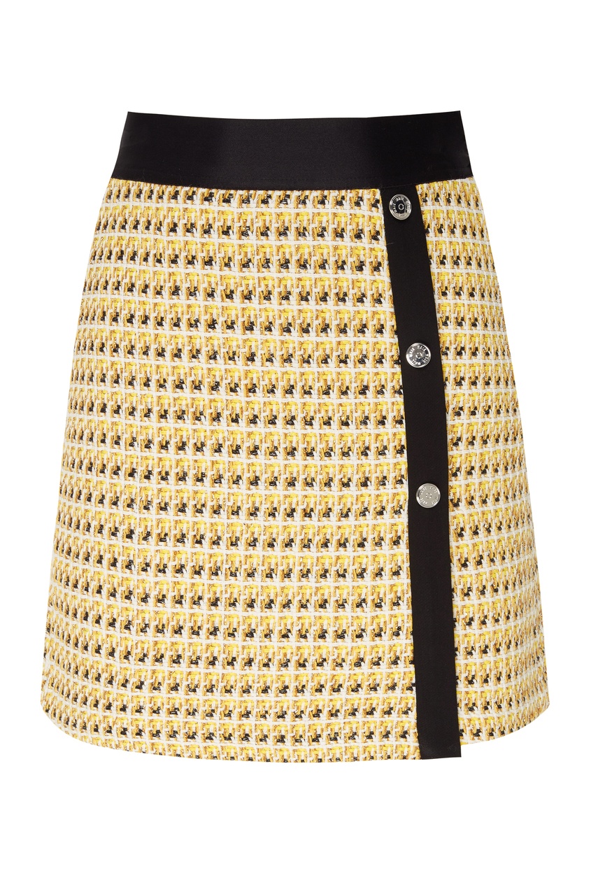 фото Короткая твидовая юбка maje