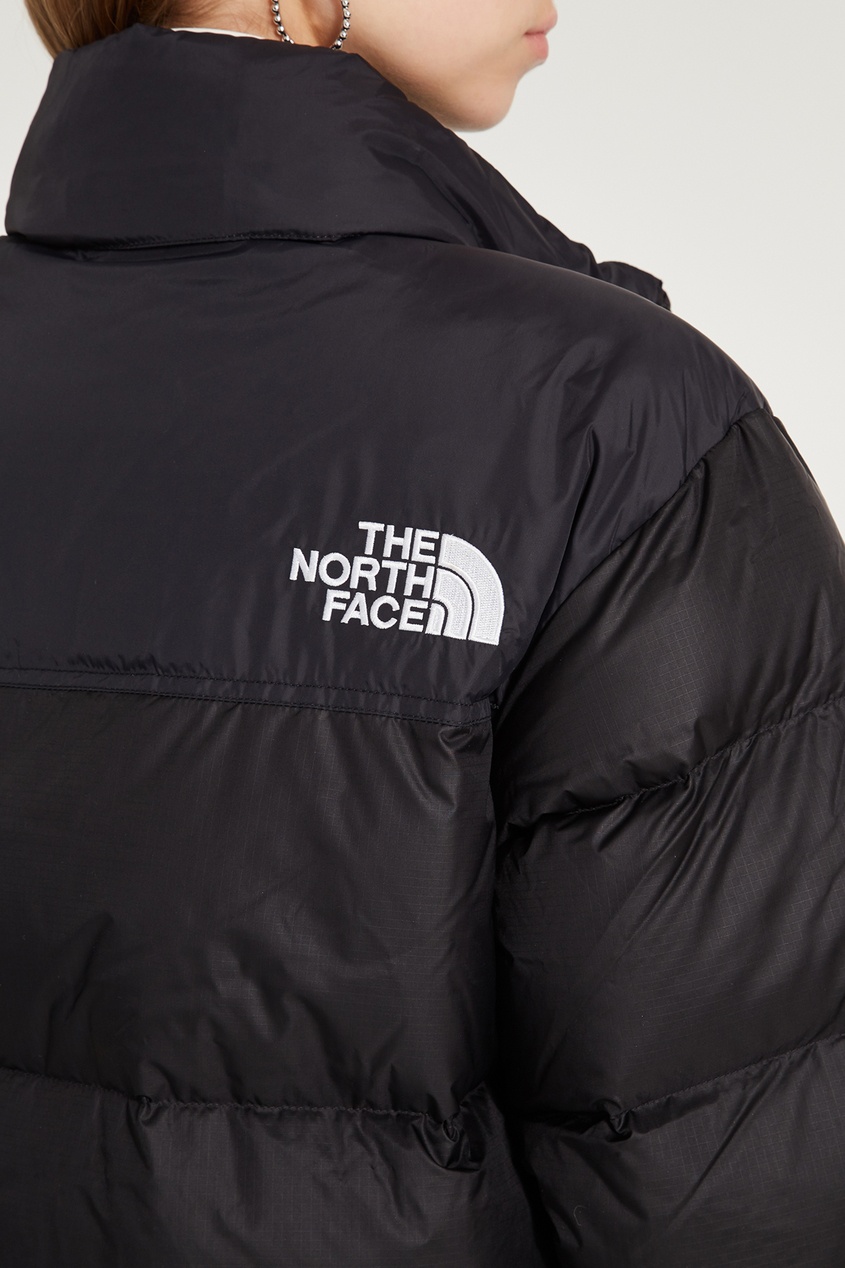 фото Черный пуховик nuptse duster tnf the north face