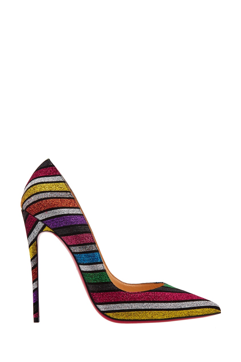 

Полосатые туфли с глиттером So Kate 120, Multicolor