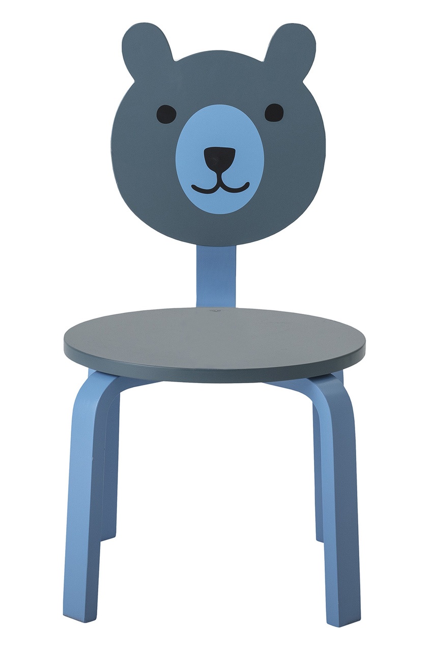 Miles kids. Детский стул медведь. Стул для медвежонка. Голубой стул мишки. Три медведя стулья.