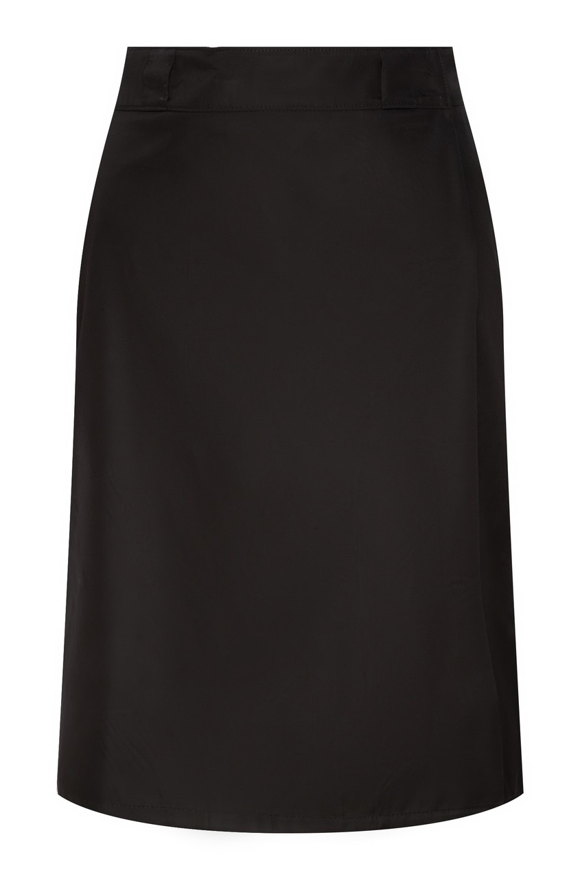 фото Черная юбка с запахом Prada