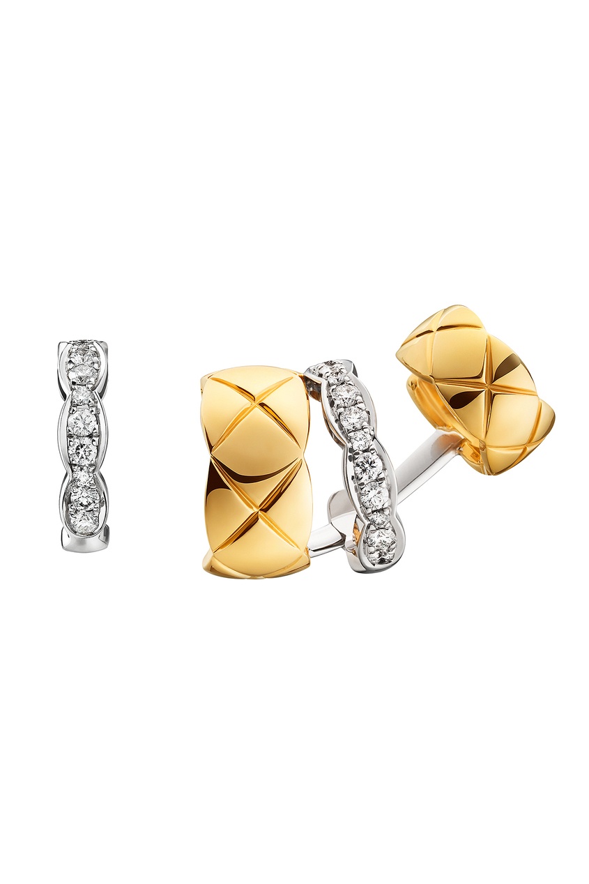 

Серьги COCO CRUSH из белого и желтого золота с бриллиантами, Multicolor