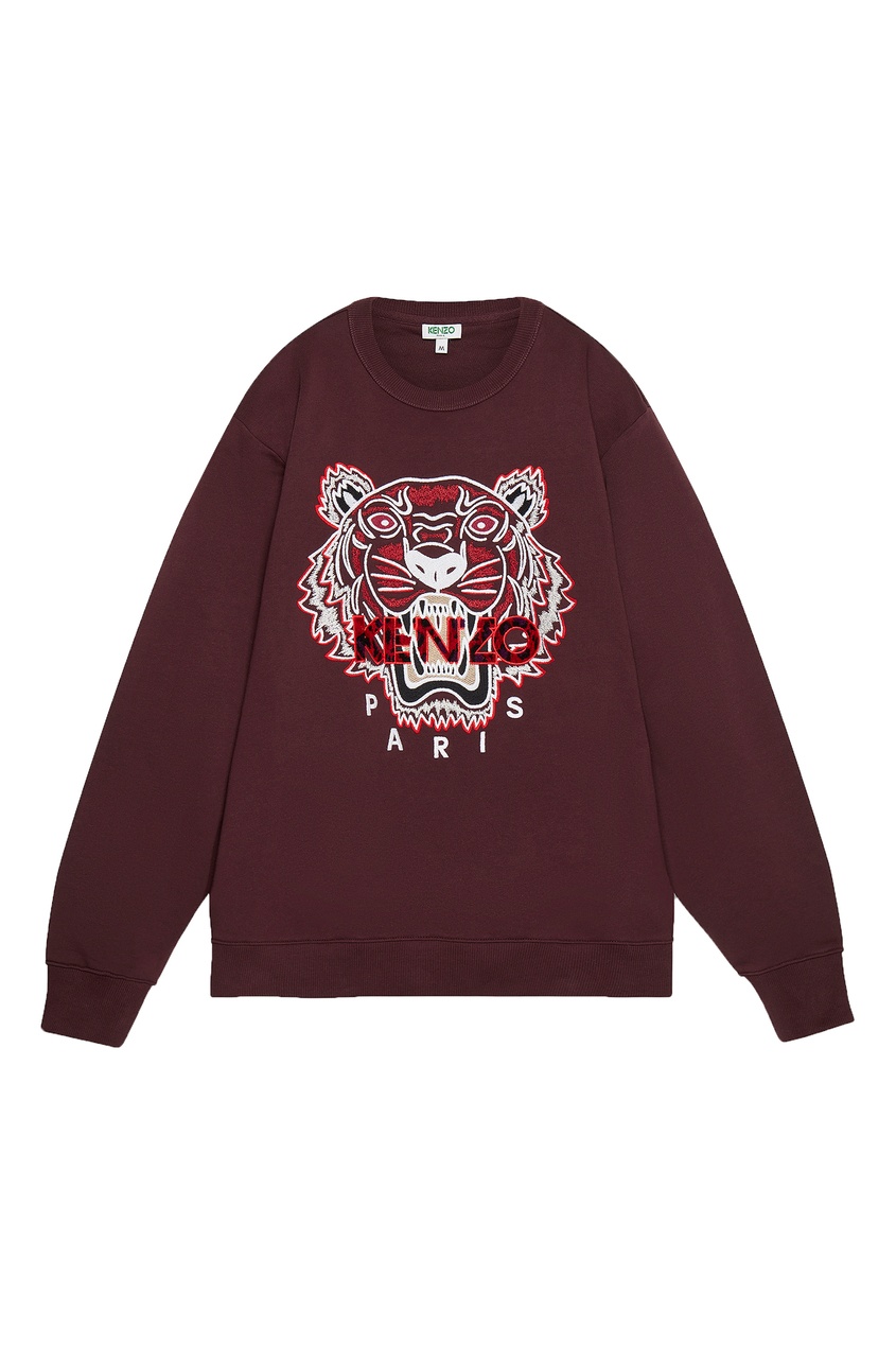 фото Бордовый свитшот с головой тигра Kenzo