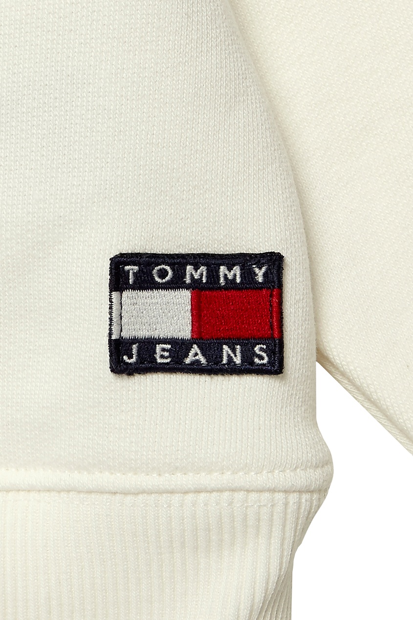 фото Белый свитшот с винтажными логотипами Tommy jeans