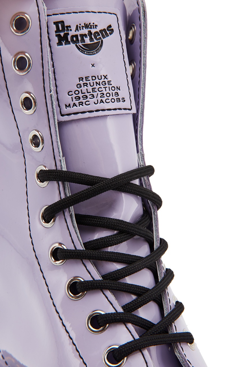 фото Лавандовые ботинки на шнуровке marc jacobs x dr.martens marc jacobs (the)