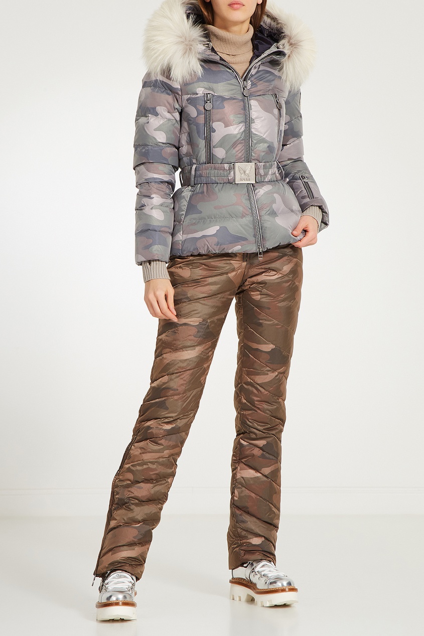 фото Утепленные брюки с камуфляжным принтом Naumi