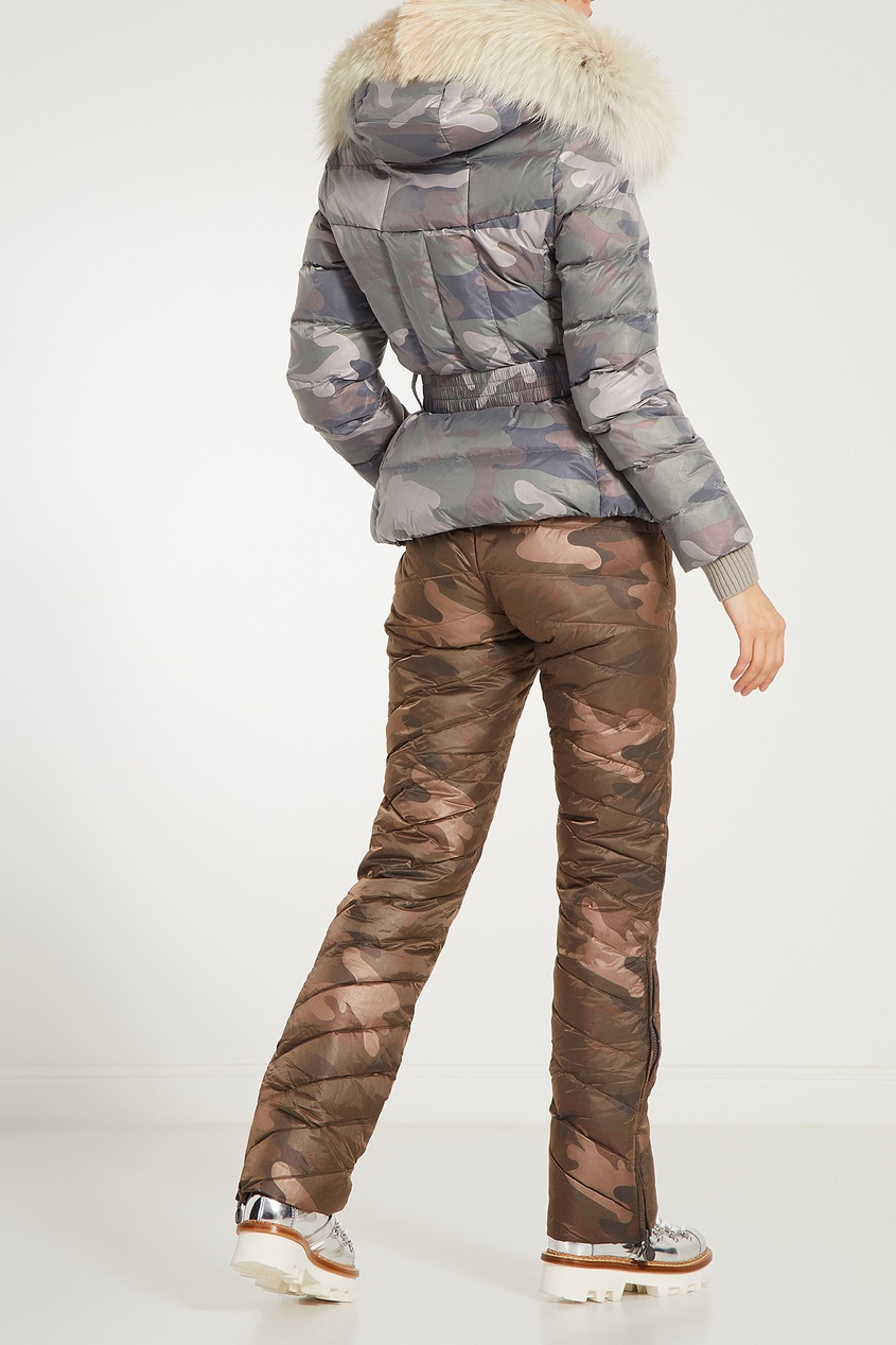 фото Утепленные брюки с камуфляжным принтом Naumi